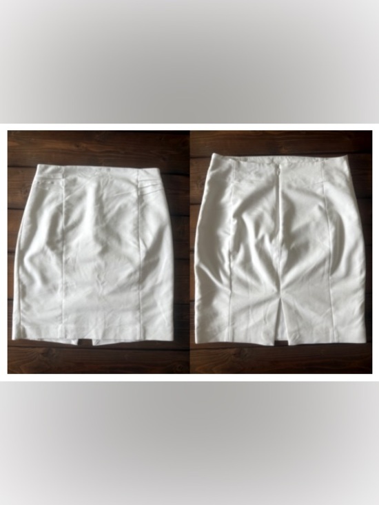 Express Dresses & Skirts - Express White Pencil Skirt High Waist Classic Office Work Minimalist Size 10